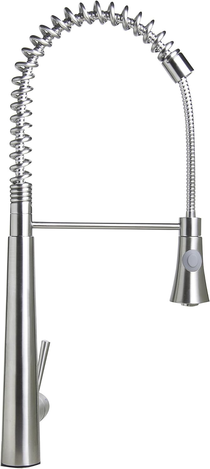ALFI Brand AB2039S Solid Stainless Steel Commercial Spring Kitchen Faucet