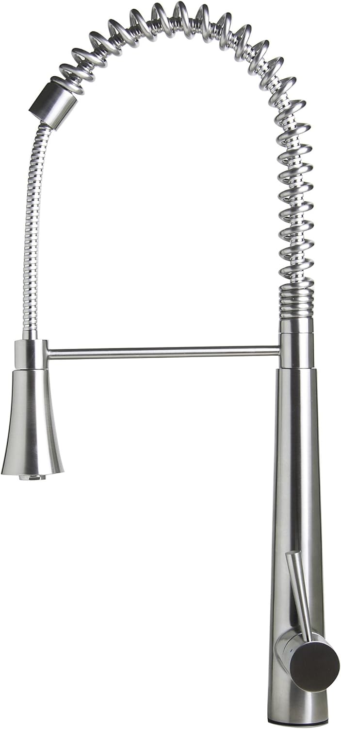 ALFI Brand AB2039S Solid Stainless Steel Commercial Spring Kitchen Faucet