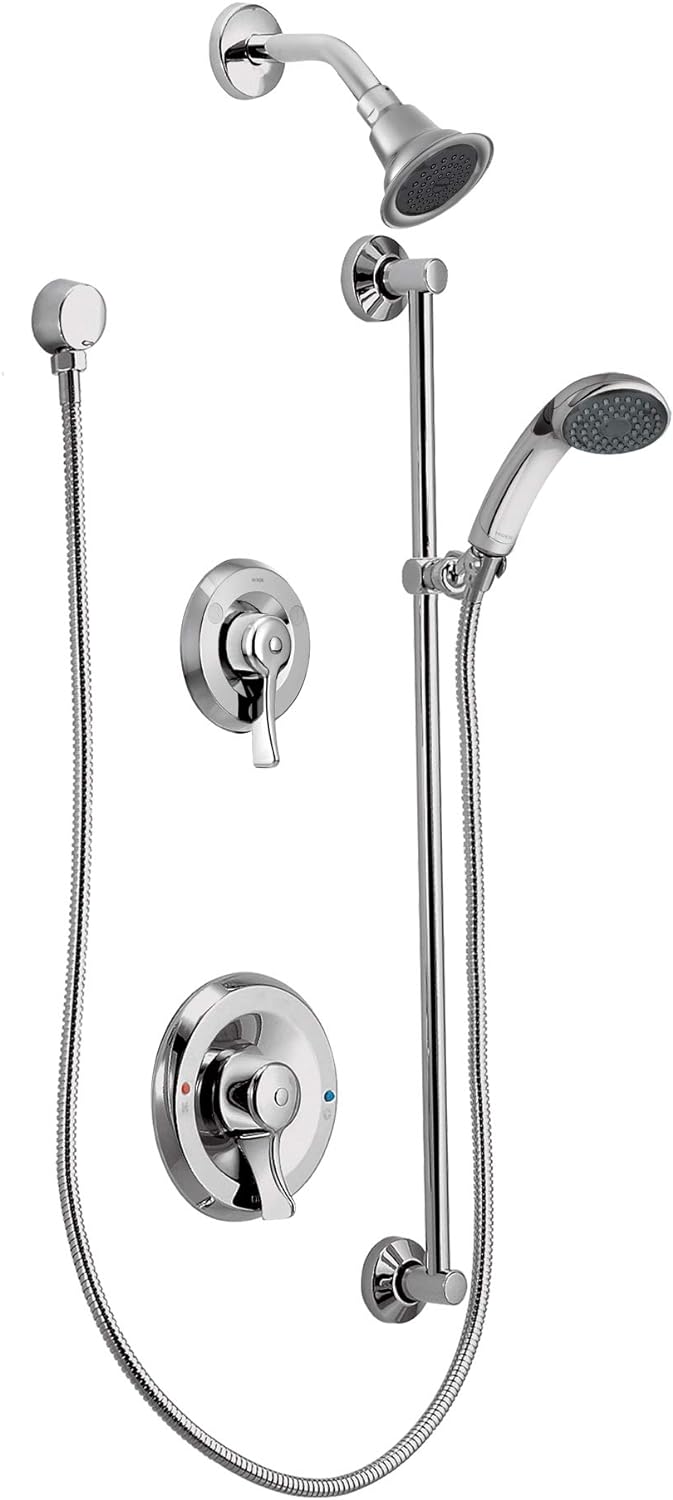 Moen 8342 Commercial Posi-Temp Two-Handle Shower Only Set, Chrome